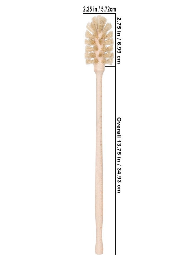 REDECKER Bottle Brush Cleaner - Horsehair and Beechwood Handle for Vases, Pitchers, Mugs, and Baby Bottles, 13-3/4 Inch, Dense Natural Bristles - Wooden Bottle Brush - Bottle Brush Wood Handle - Image 5